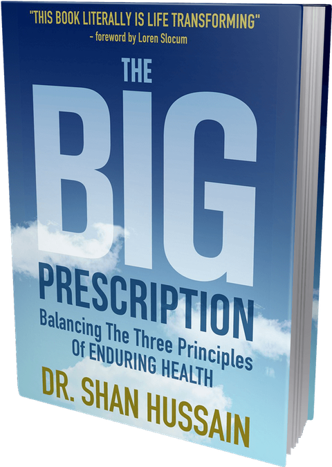 Front cover of the book The Big Prescription: Balancing The Three Principles Of Enduring Health by Dr Shan Hussain