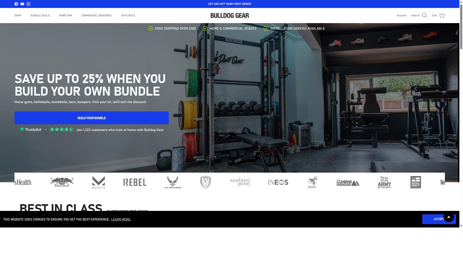 Bulldog Gear website
